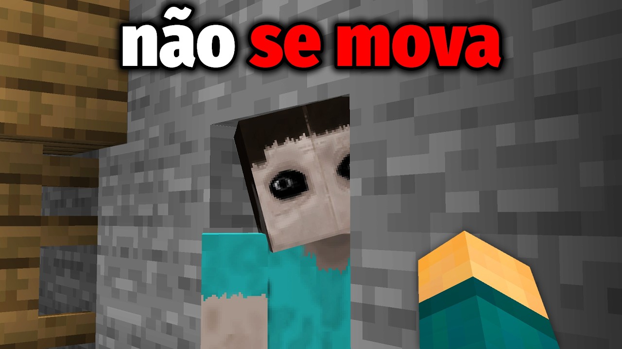 Ele vive DENTRO das CAVERNAS do Minecraft