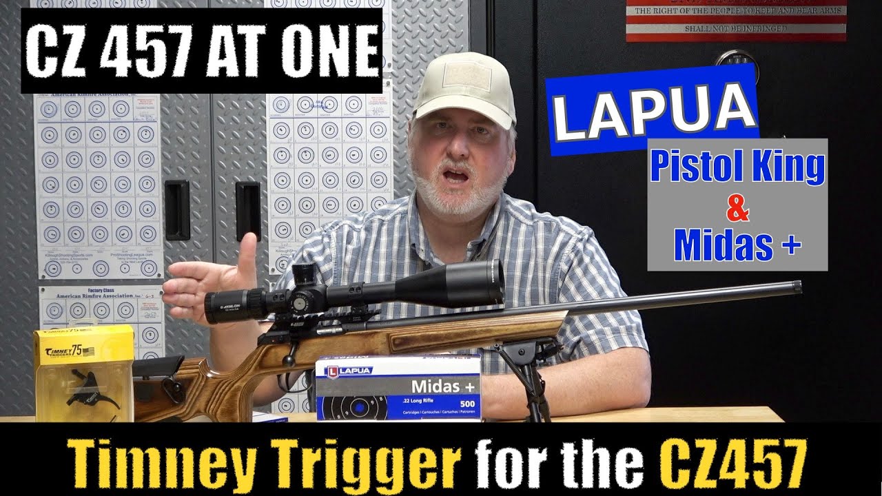 CZ457 AT-ONE Lapua Pistol King and Midas + @ 50Yards shooting for accuracy
