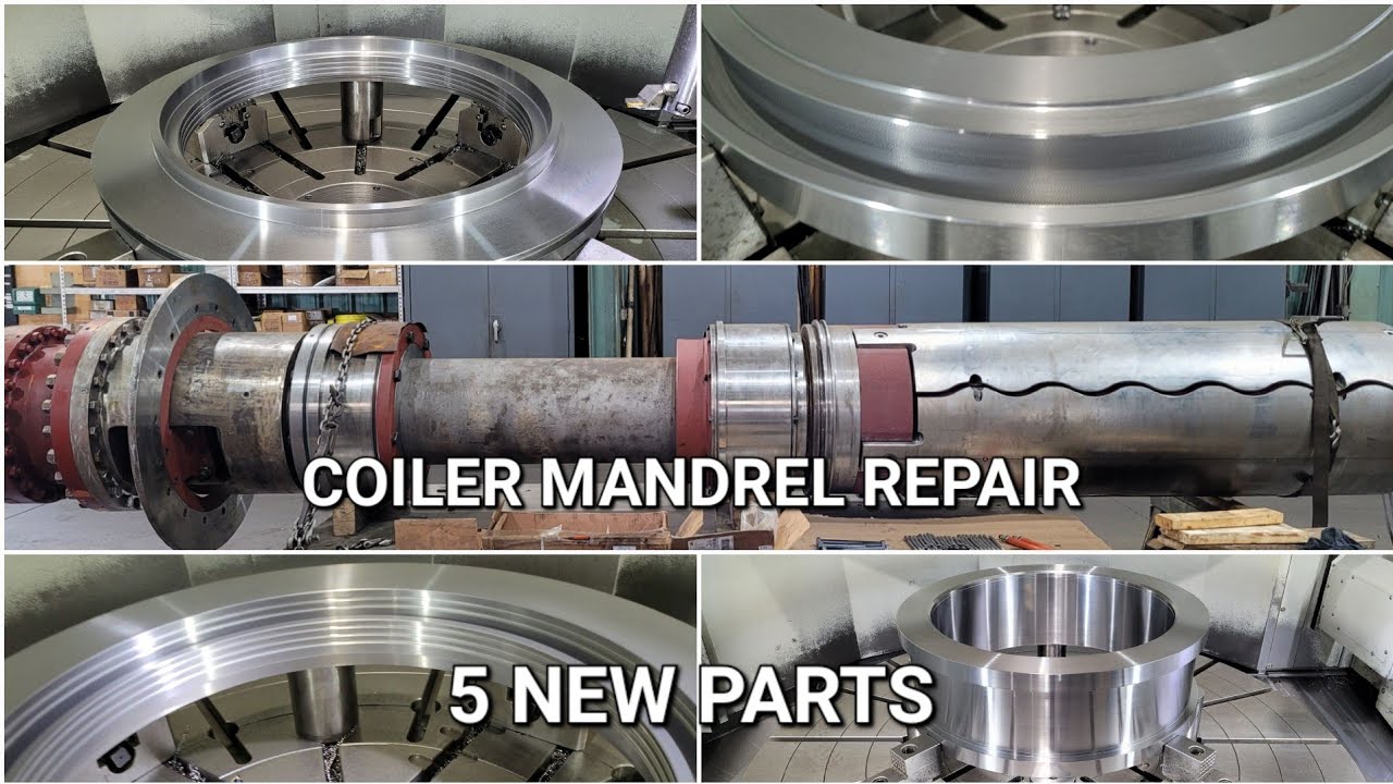 Making New Parts on the VTL MACHINE | Large Mandrel Repair CNC MACHINING