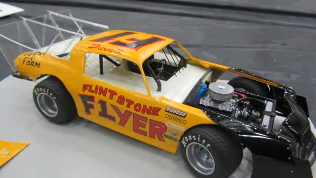 Short track, Modified Stock, Dirt, Outlaws and Circle Track model cars.
