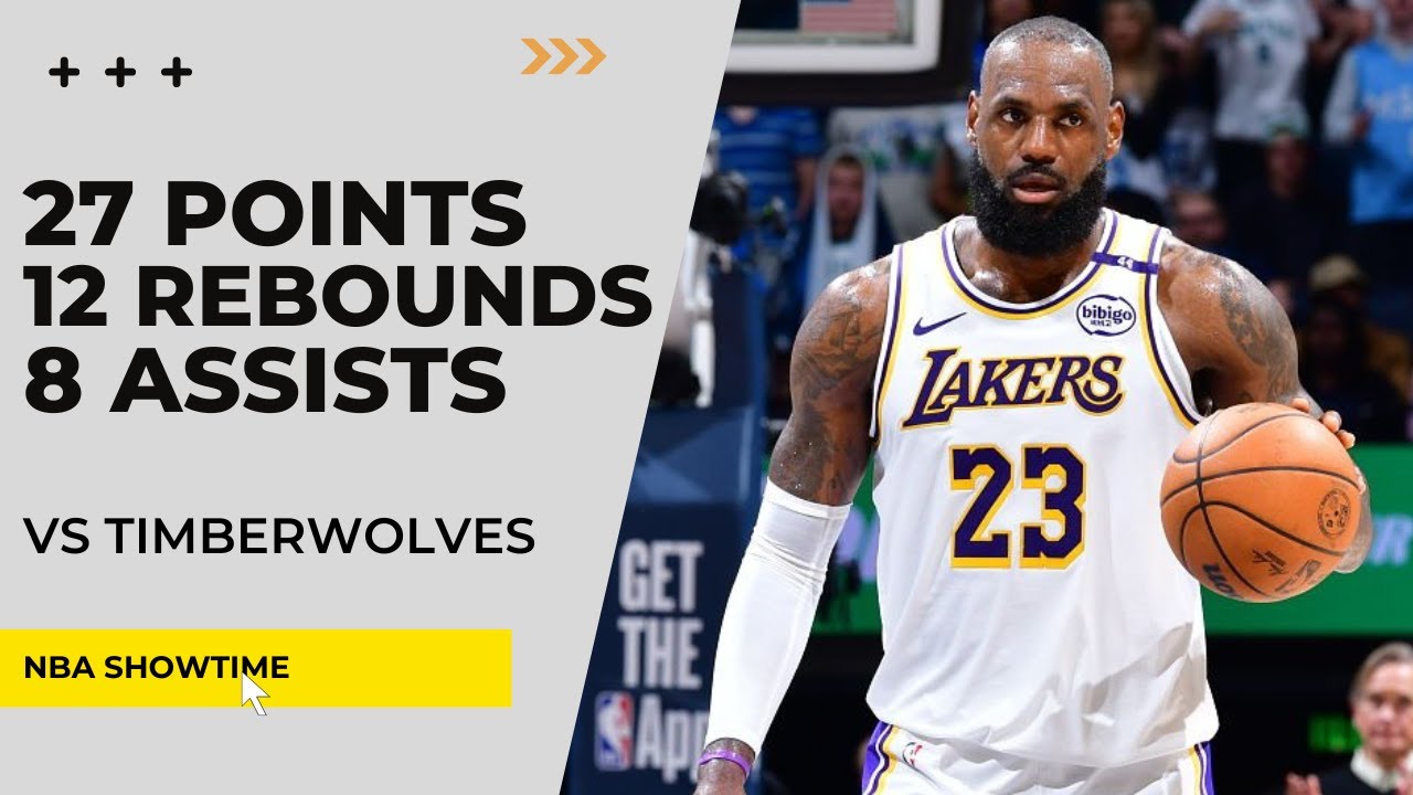 LeBron James 27 Points, 12 Rebs, 8 Assists vs Timberwolves I 2025 Playoffs Game 4