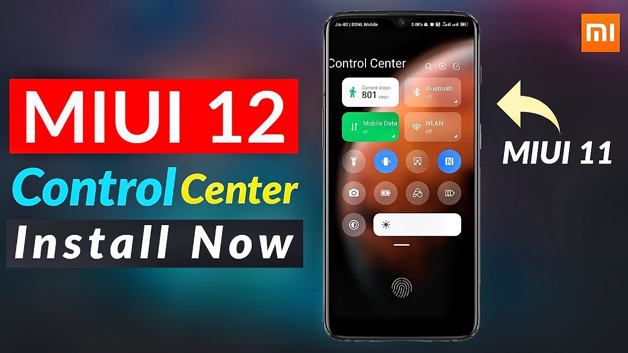 MIUI 12 Control Center Install on MIUI 11 !! ( No Root ) ( No Twrp ) 🔥🔥🔥