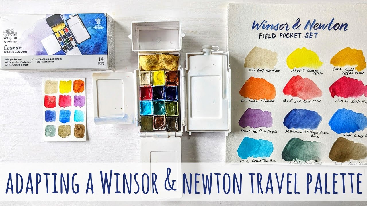 Adapting A Winsor & Newton Field Pocket Set Travel Watercolour Palette & Paint Selection