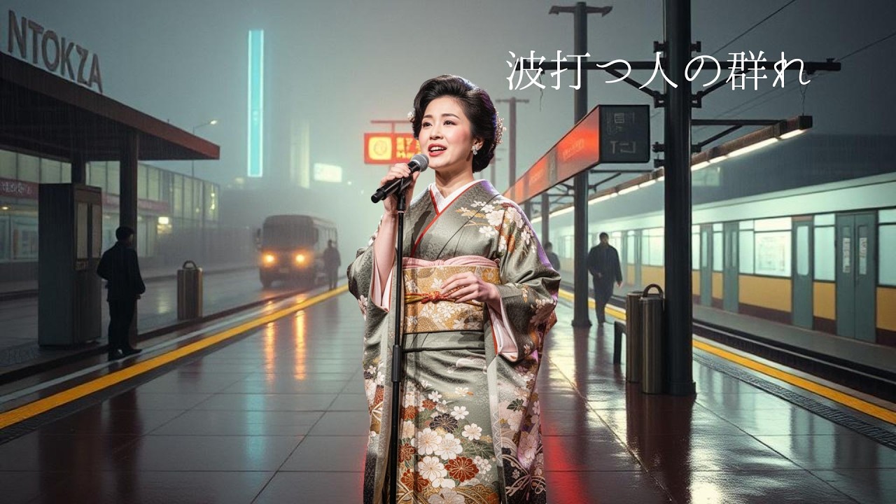 波打つ人の群れ