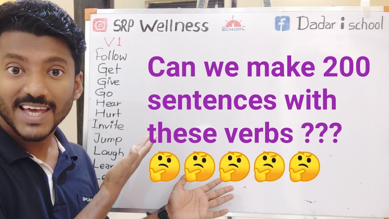 Let's Make 200 sentences Easily with these Verbs, Basic Spoken English Practice Day 26