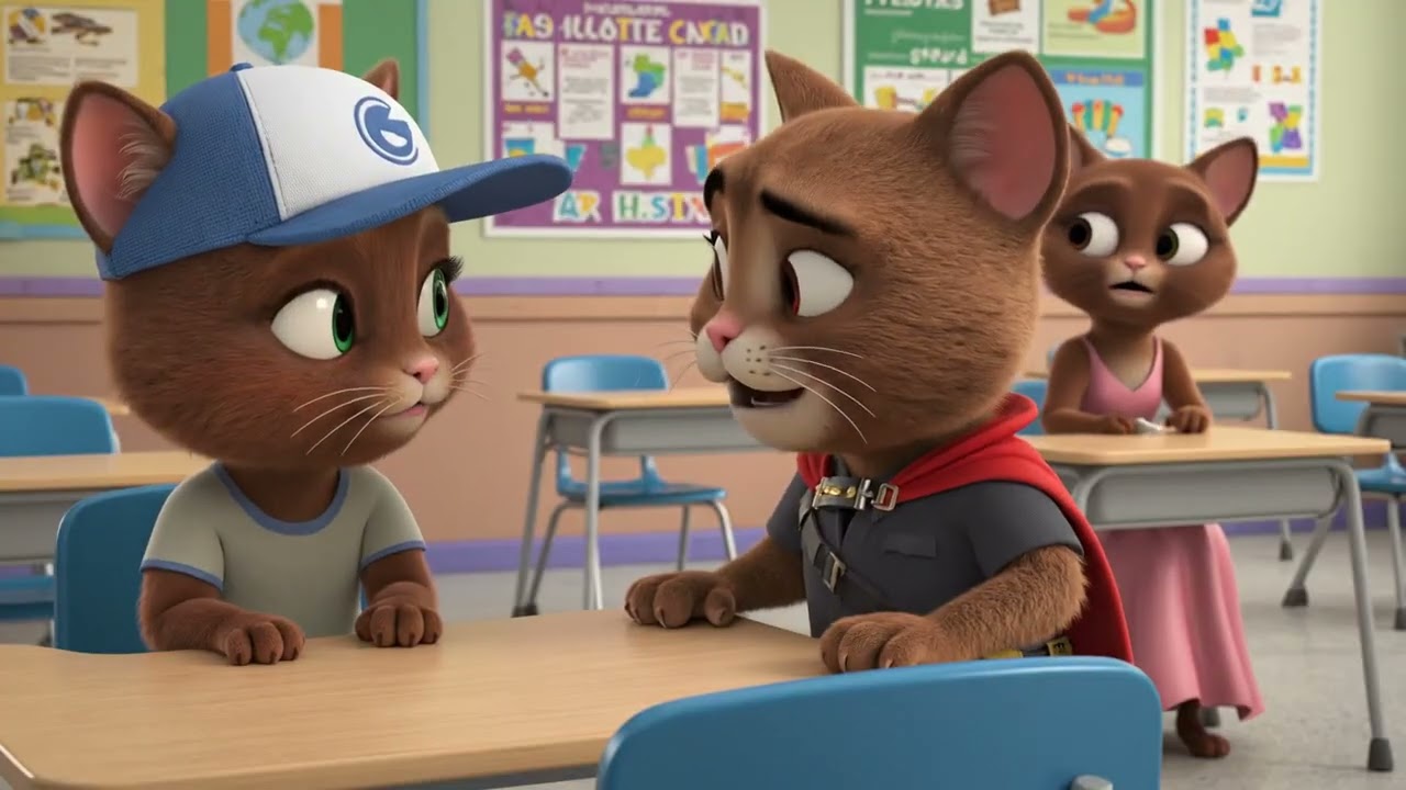 Mimi and Linda go to school.