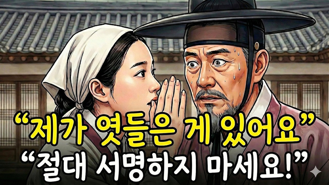 “대감 어르신, 절대 낙인찍지 마십시오” 가난한 여종이 만석꾼에게 속삭였다 야담|만담|전설|옛날이야기|사연