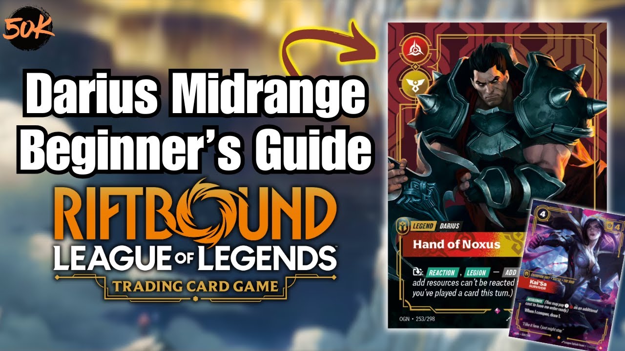 How to Play Darius - Beginner's Guide & Sample Deck List | Riftbound League of Legends TCG