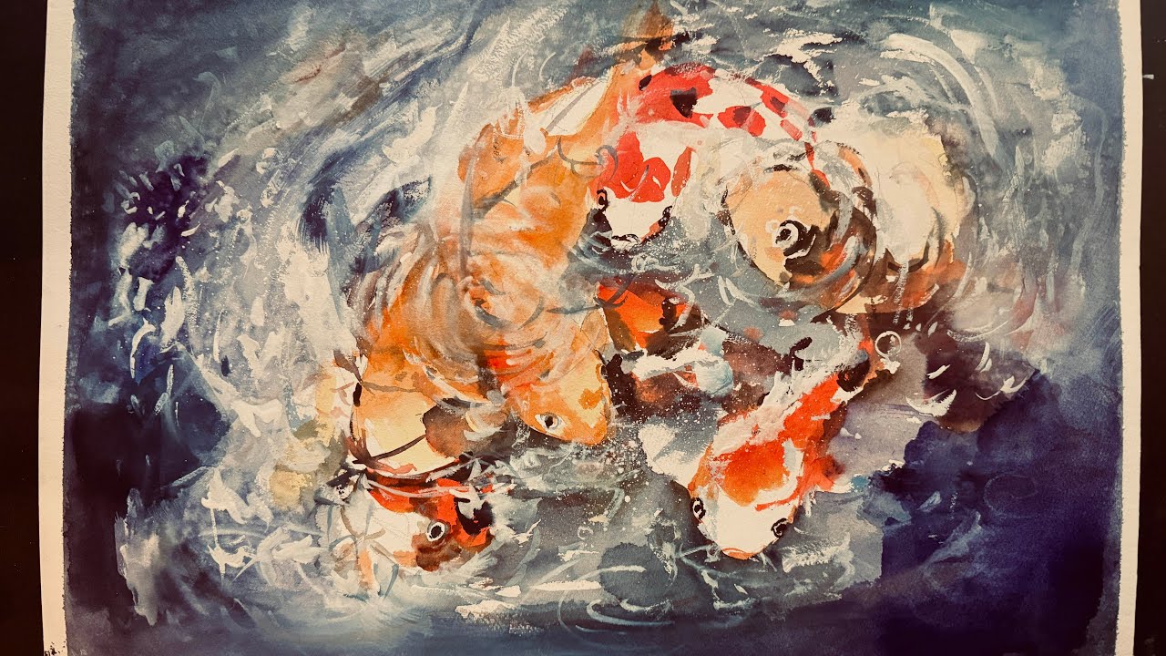 606회 잉어떼 그릴때 마다 재밌어서 계속 그려봐요