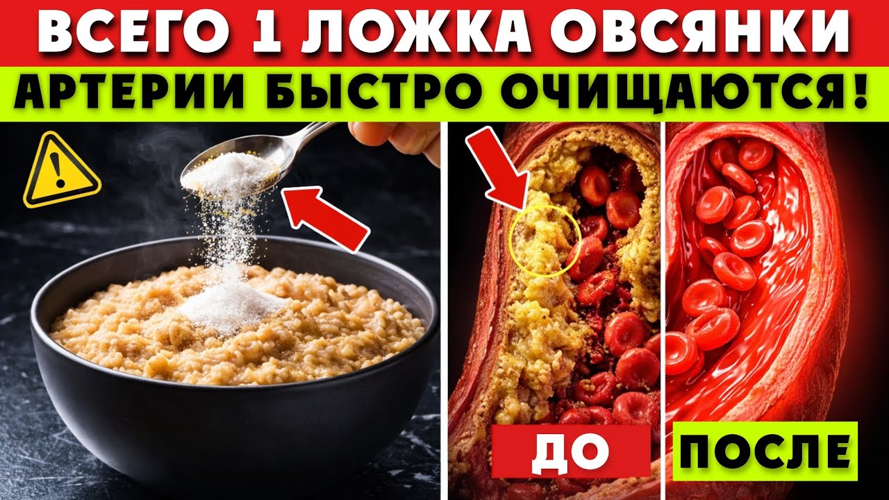 Вам за 75? Добавьте ЭТО в овсянку, чтобы ОСТАНОВИТЬ закупорку артерий за одну ночь! | Советы пожилых