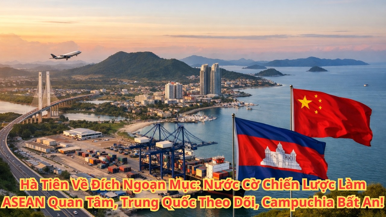Hà Tiên Về Đích Ngoạn Mục Nước Cờ Chiến Lược Làm ASEAN Quan Tâm, Trung Quốc Theo Dõi, Campuchia Bất