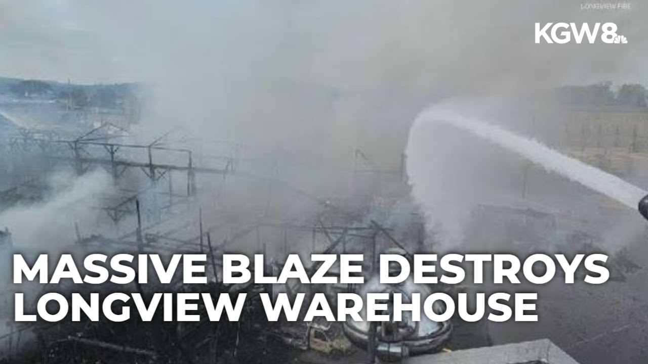 Crews contain massive Longview industrial fire; building destroyed, no one hurt
