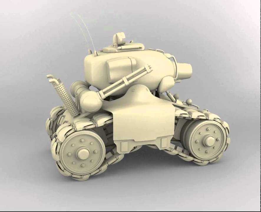 Metal slug tank done in blender 2.49