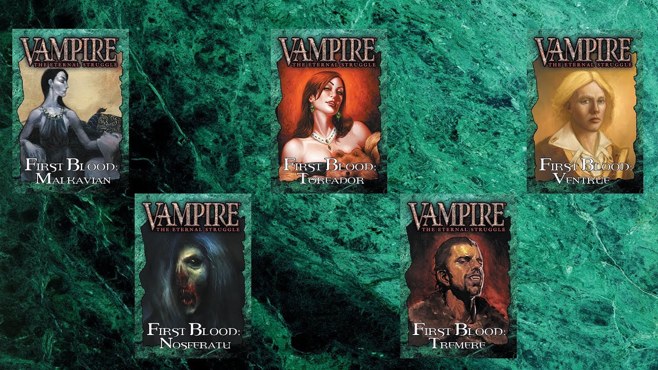 Desprecintado de los cinco mazos de iniciación de "First Blood" en español