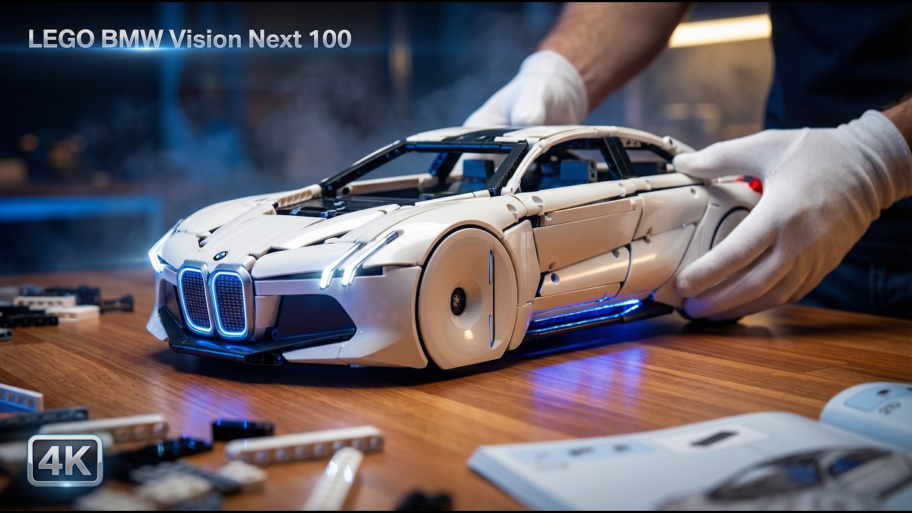 LEGO BMW Vision Next 100 — Ultra-Realistic Stop-Motion Build | Cinematic 4K Concept Car