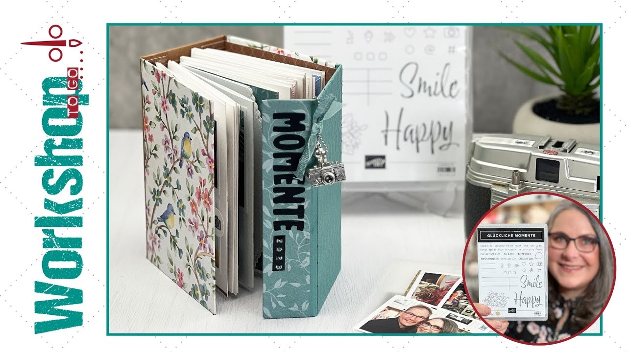 Workshop to go | Glückliche Momente | Mini Album mit versteckter Bindung