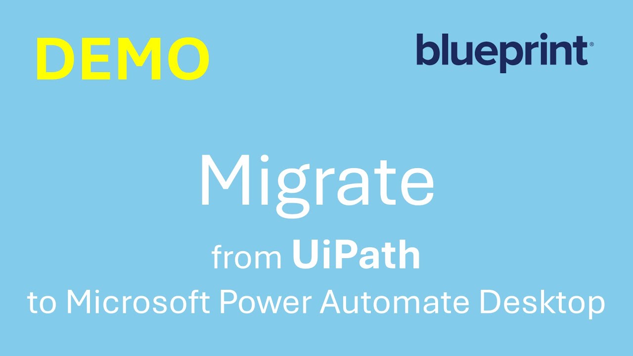 Migrate UiPath