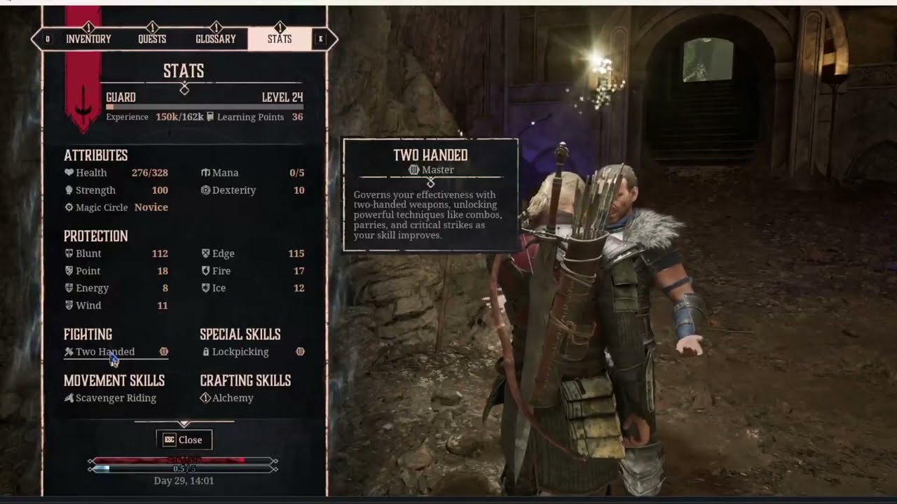 Gothic 1 Remake - Beating Lee with a Greatsword (Master moveset)