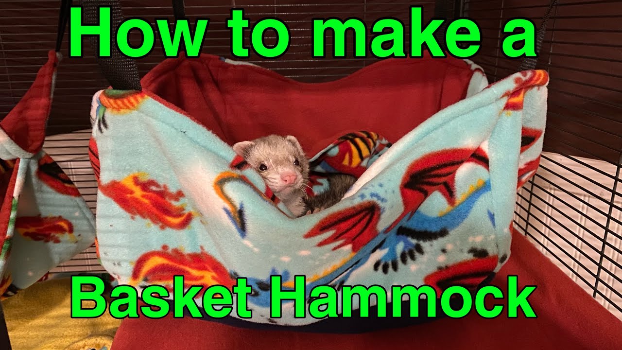 How to make a basket hammock for small pets