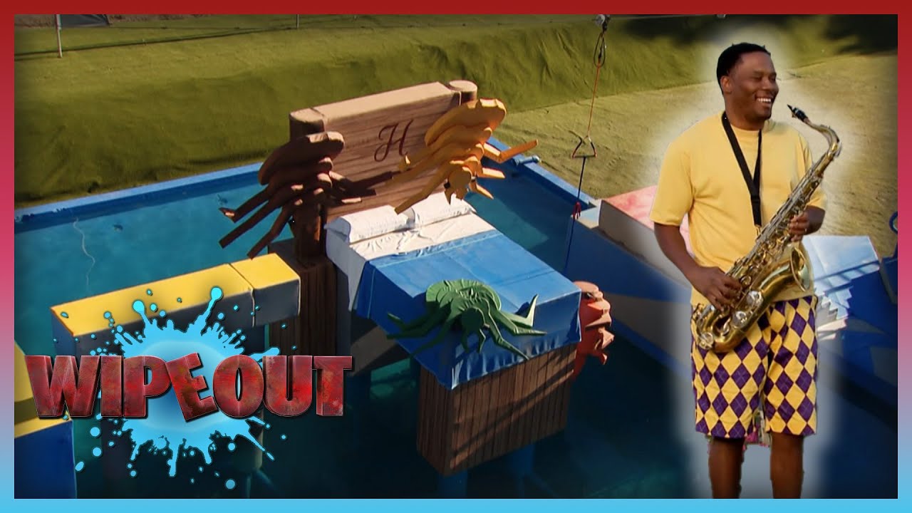 Will This Sax Player Be As Smooth On The Course? | Full Episode | Wipeout USA | S4 E9