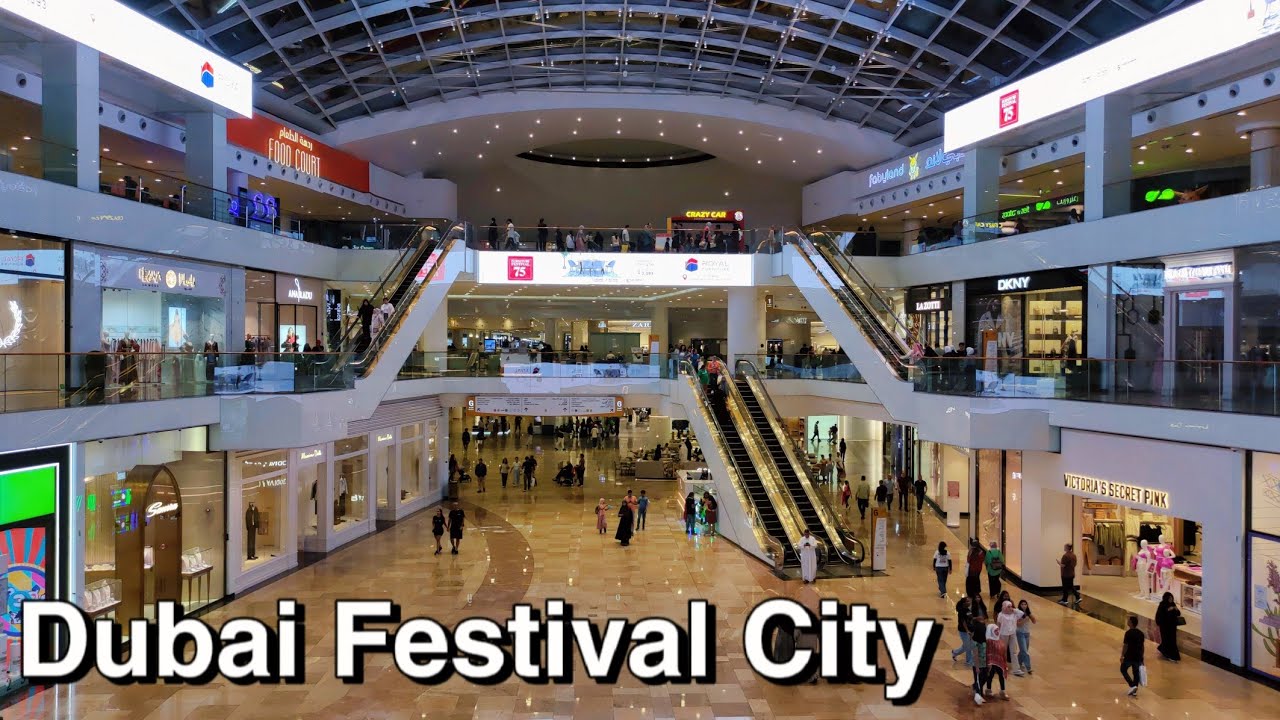 Visiting Dubai Festival City Mall | Walking Tour | NomadicGPT