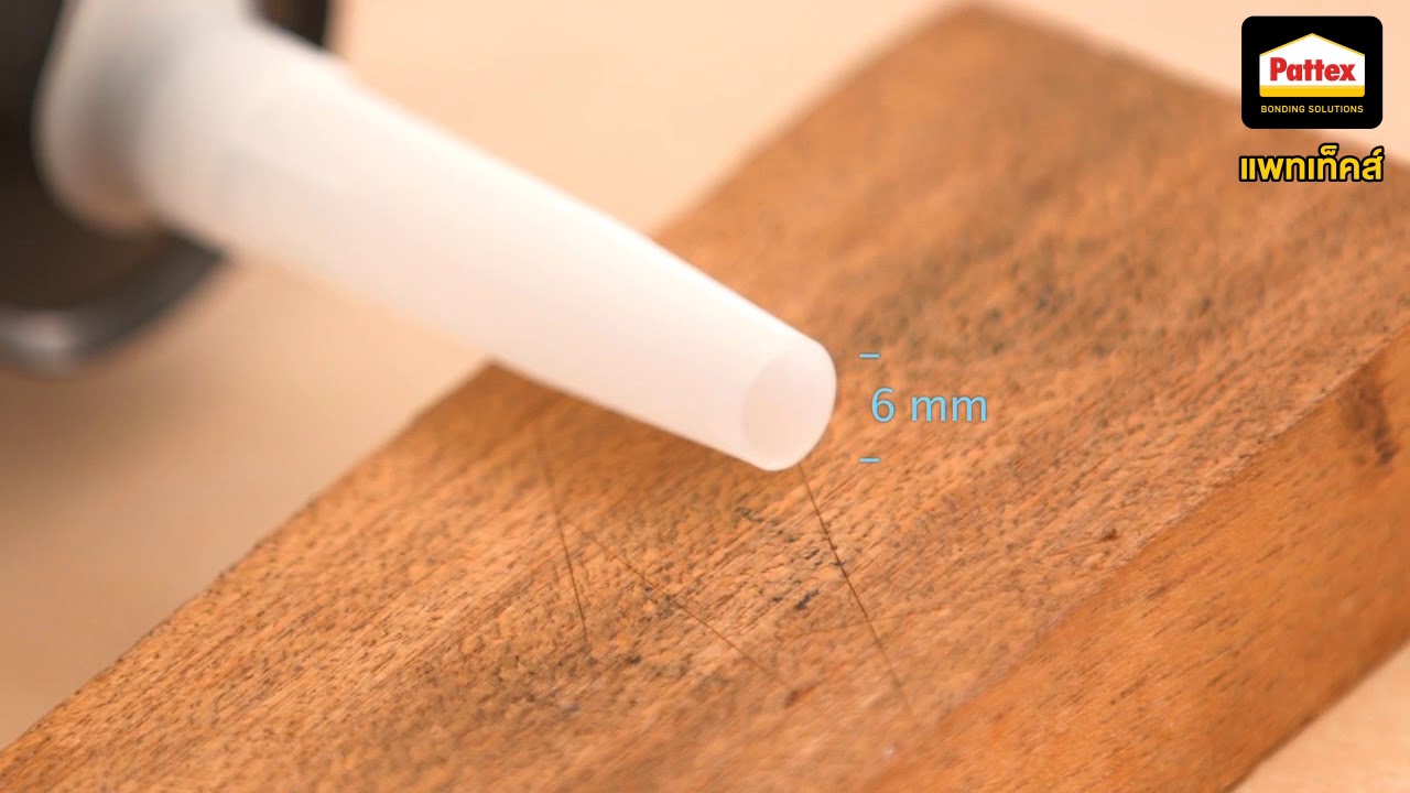 Fixing stone optic cover with Pattex fix PL600