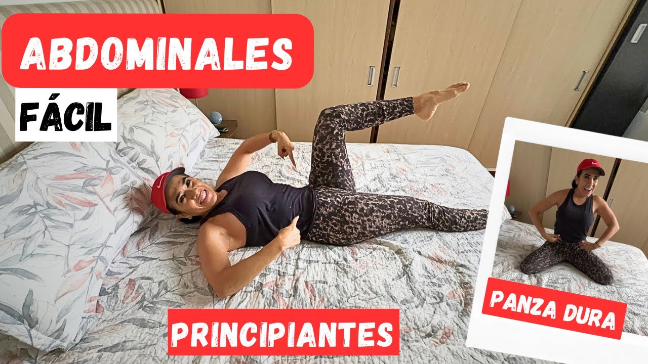 ABDOMINALES EN LA CAMA Facilitas! Para principiantes y más de 50 años! #abuelafitperu #abdominales