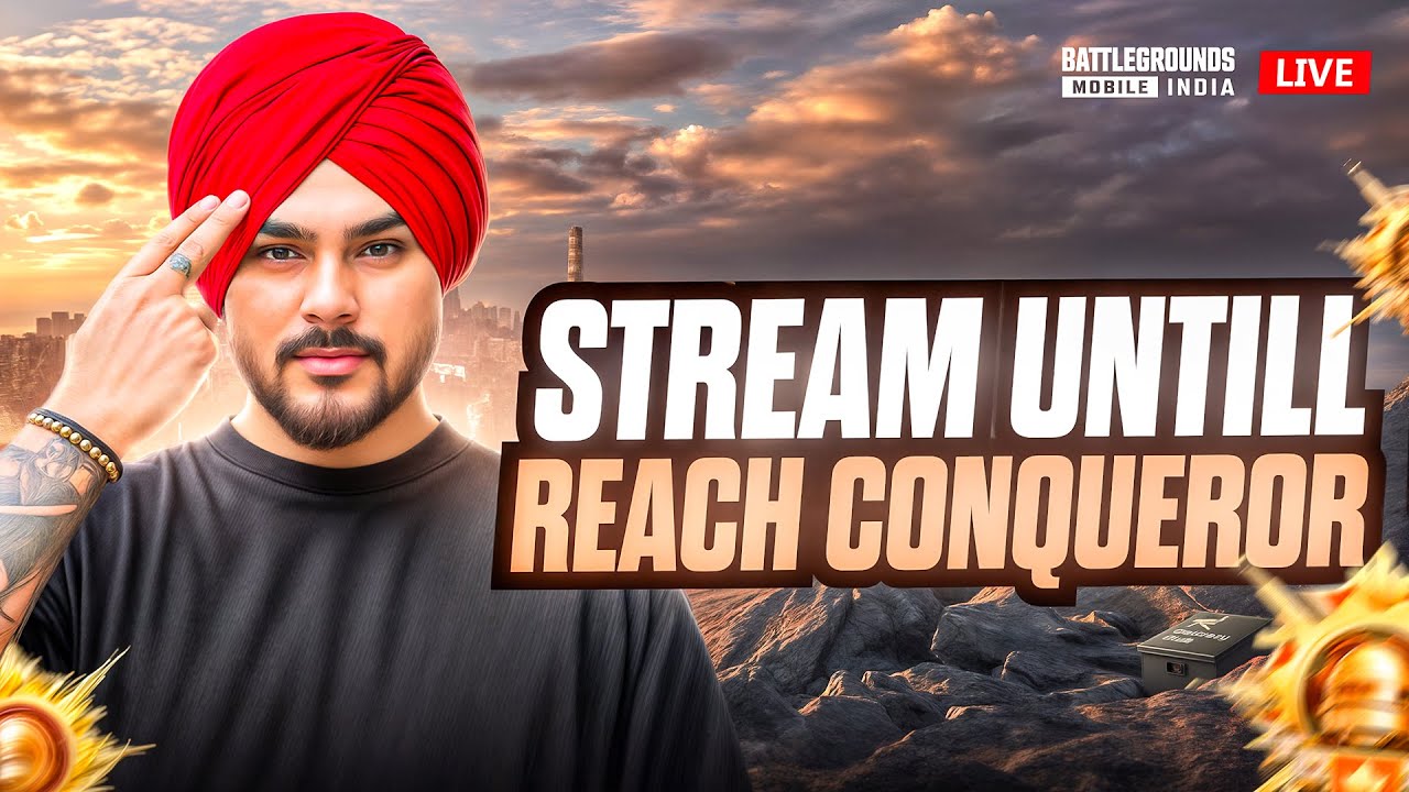 STREAMING UNTILL I REACH CONQUEROR  #bgmilive