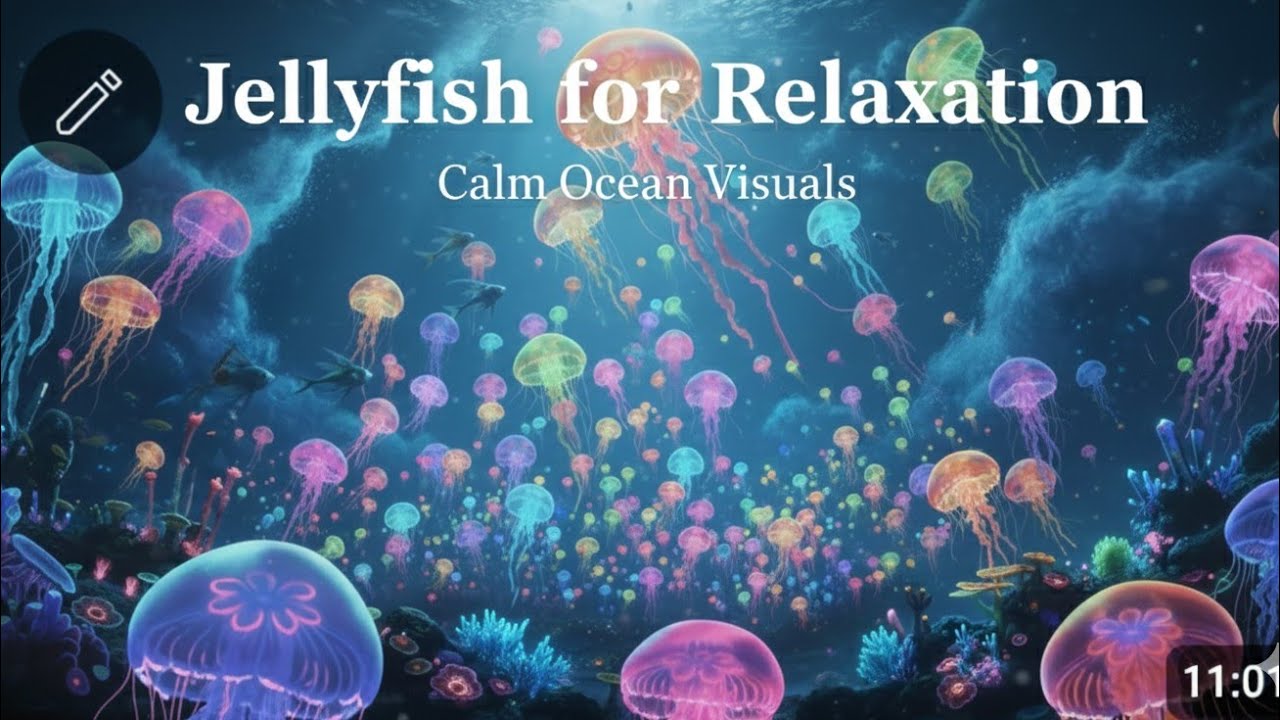 Jellyfish for Relaxation | Calm Ocean Visuals