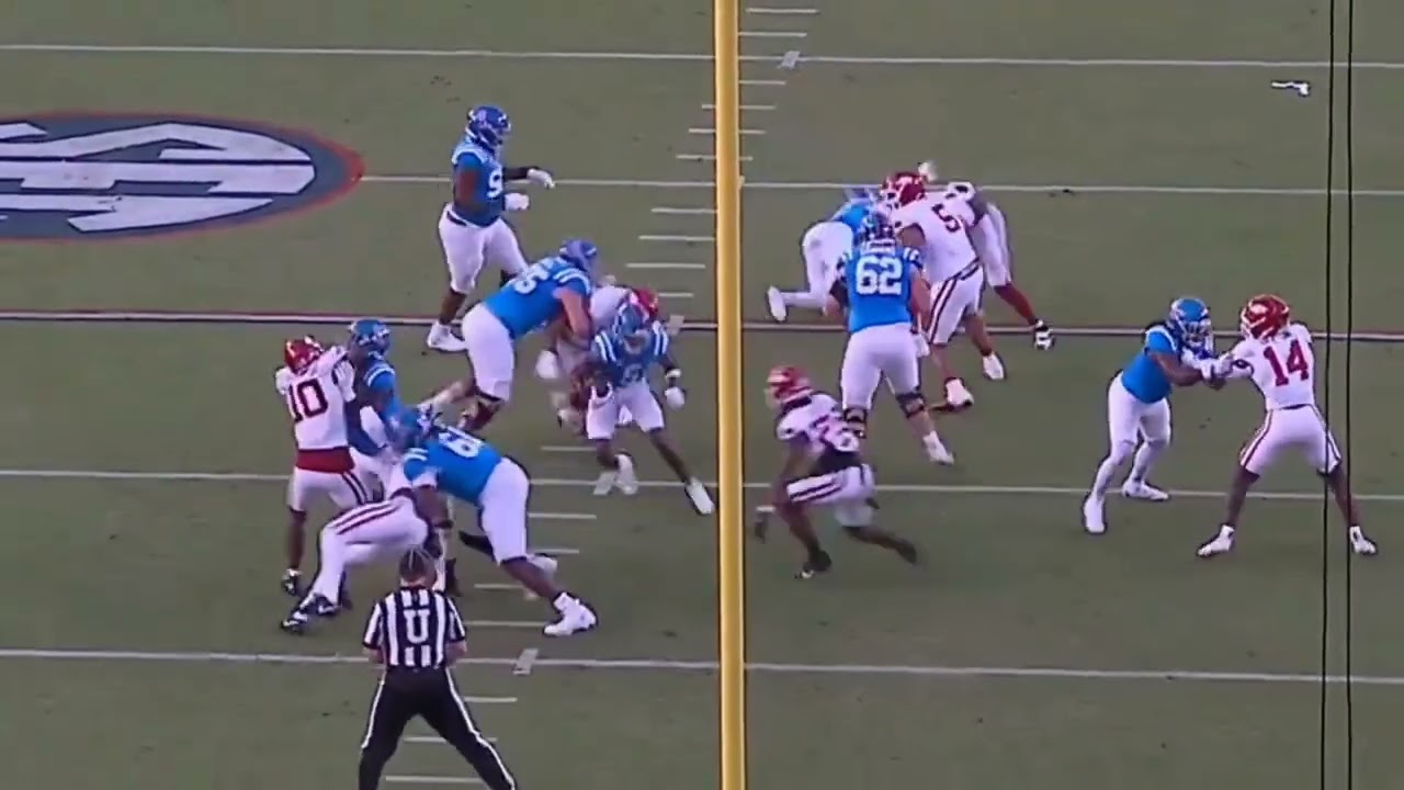 Diego Pounds OL Ole Miss Highlights 