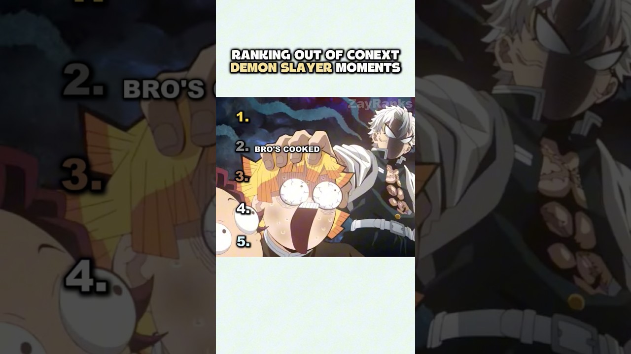 Ranking out of context demon slayer moments