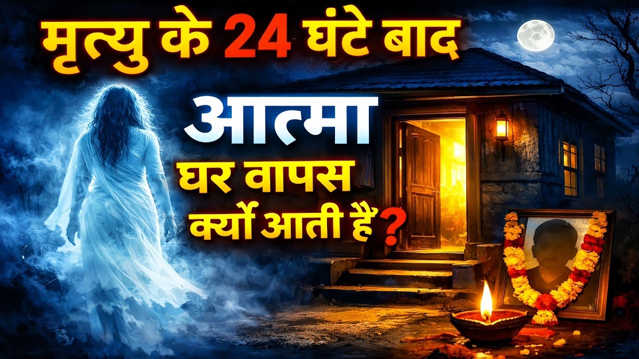 मृत्यु के 24 घंटे बाद आत्मा अपने घर वापस क्यों आती है?ऐतिहासिक Garud Puran | आत्मा का 13 दिन का सफ़र