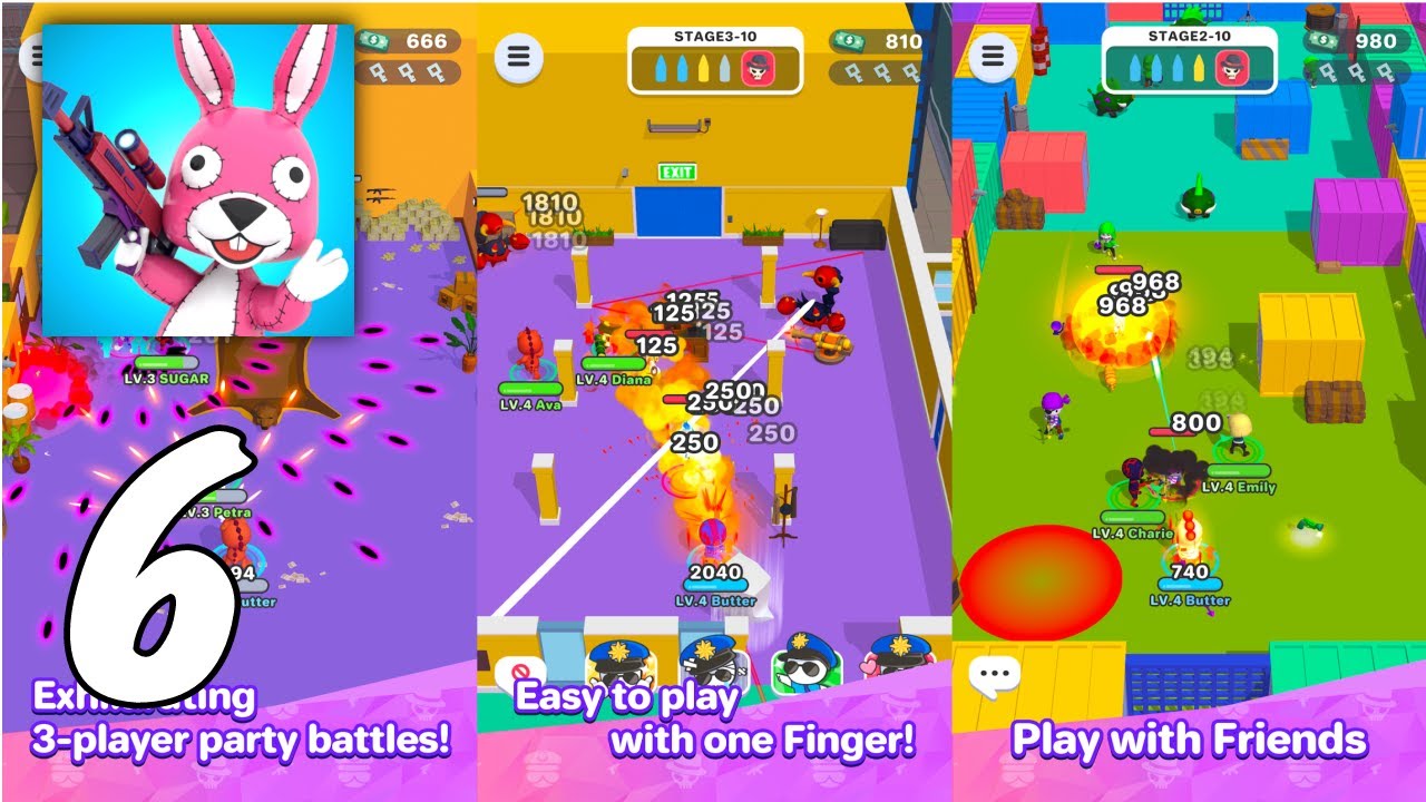 Smash Party - Hero Action Game Gameplay #6 All Levels (Android, IOS)