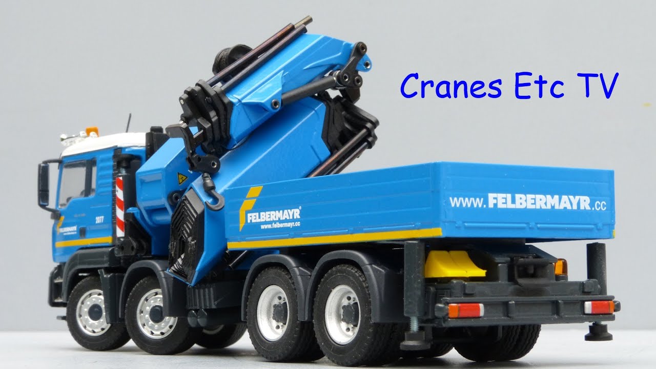 Conrad MAN TGA Palfinger PK100002 with Fly Jib 'Felbermayr' by Cranes Etc TV