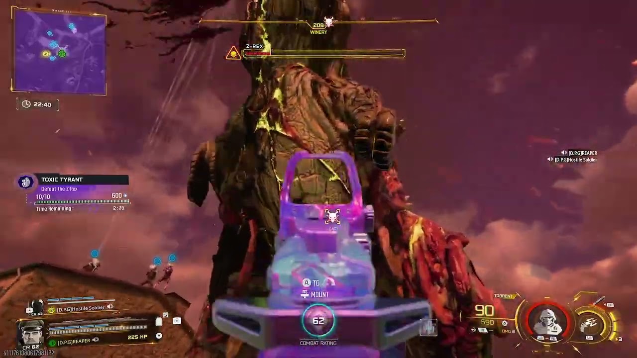 Defeating Z Rex in Endgame in BO7