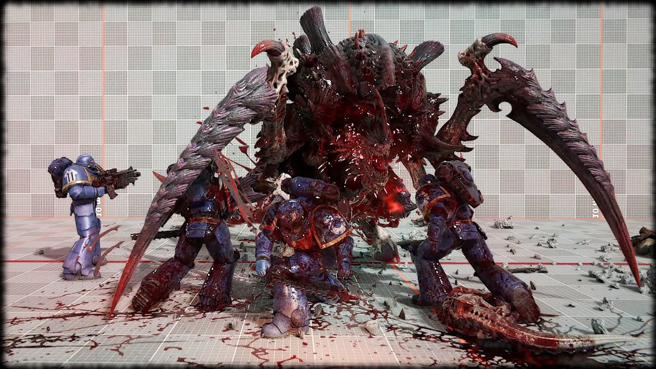 Space Marine 2 - Space Marines & Imperial Guard VS Tyranids - NPC Wars