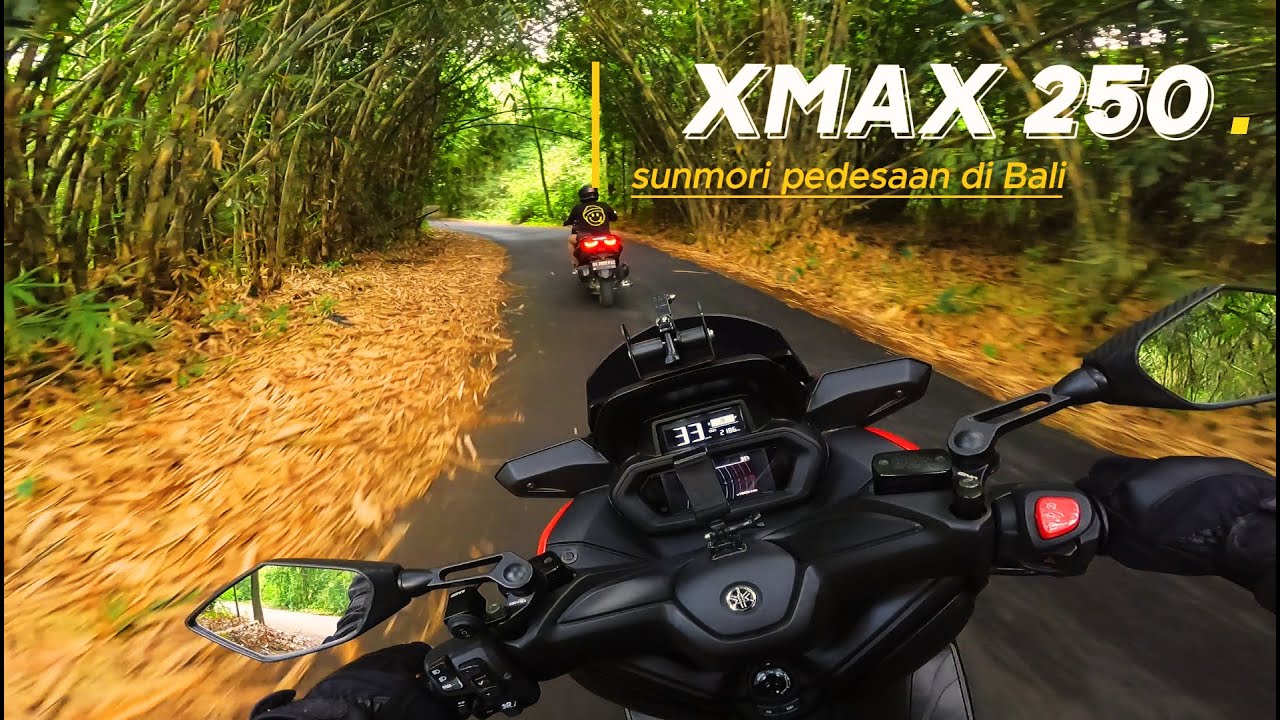 Yamaha xmax 250 sunmori pedesaan di Bali