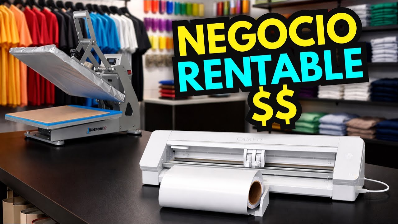 Empieza un negocio de estampados muy rentable con esta máquina económica.