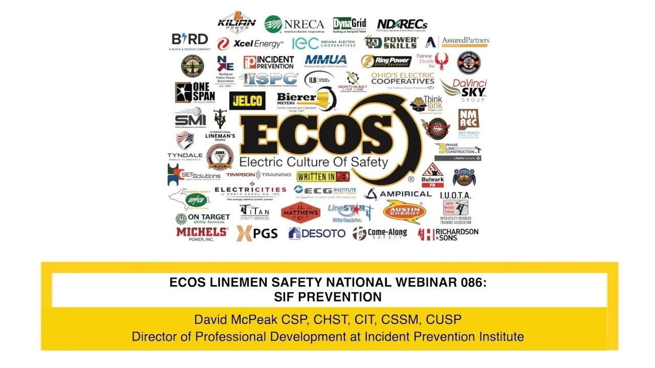 ECOS LSNW 086: SIF PREVENTION - Promo #incidentprevention #ecos #electriccultureofsafety #lineman