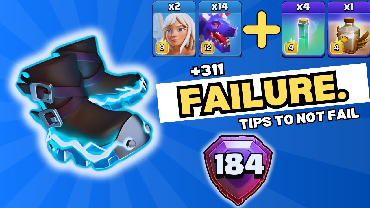 Stop Failing With Dragons - Rank 184 December Season - Clash Of Clans Attack Strategy