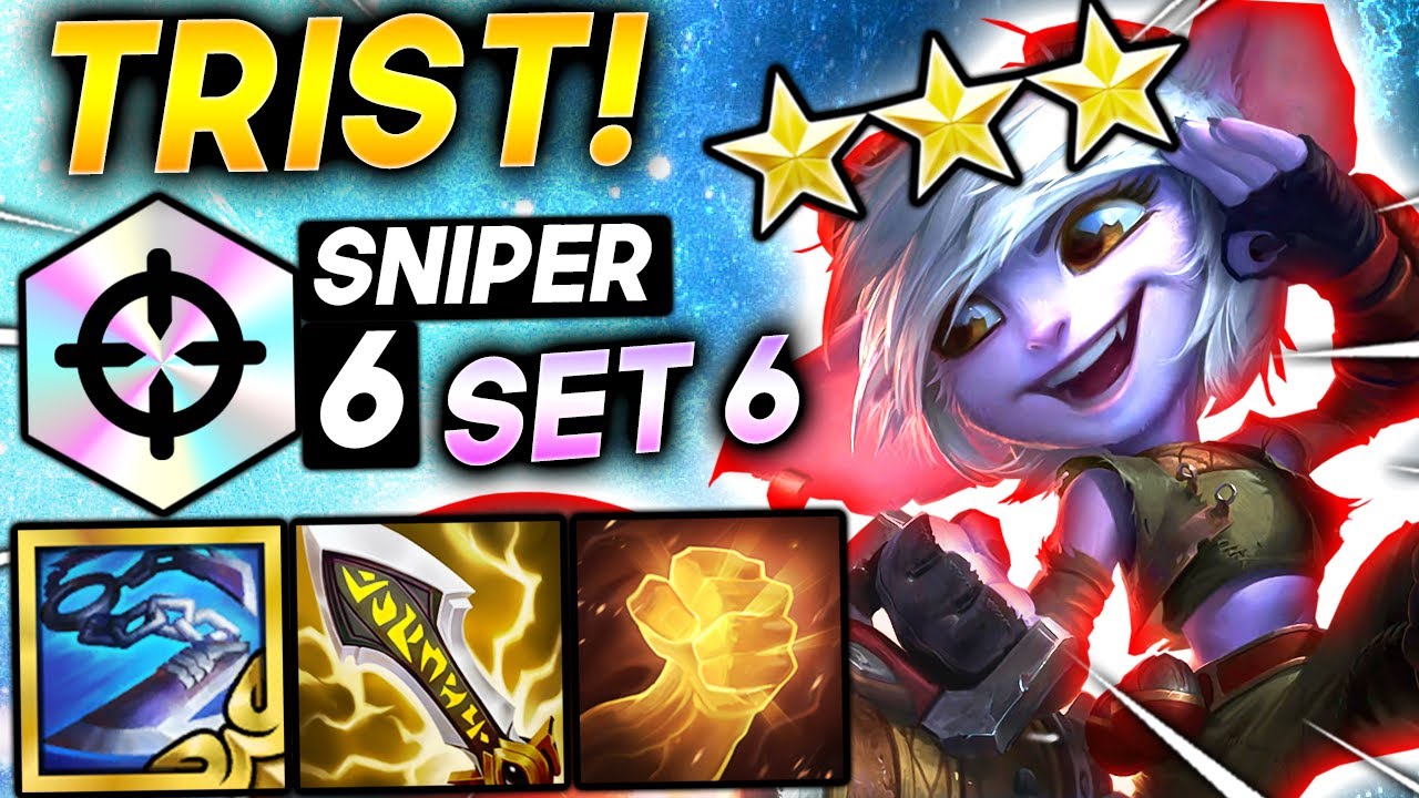 *ONE SHOT TRIST ⭐⭐⭐ 6 SNIPER BUILD!* - TFT SET 6 Guide Teamfight Tactics BEST COMPS PBE Gameplay