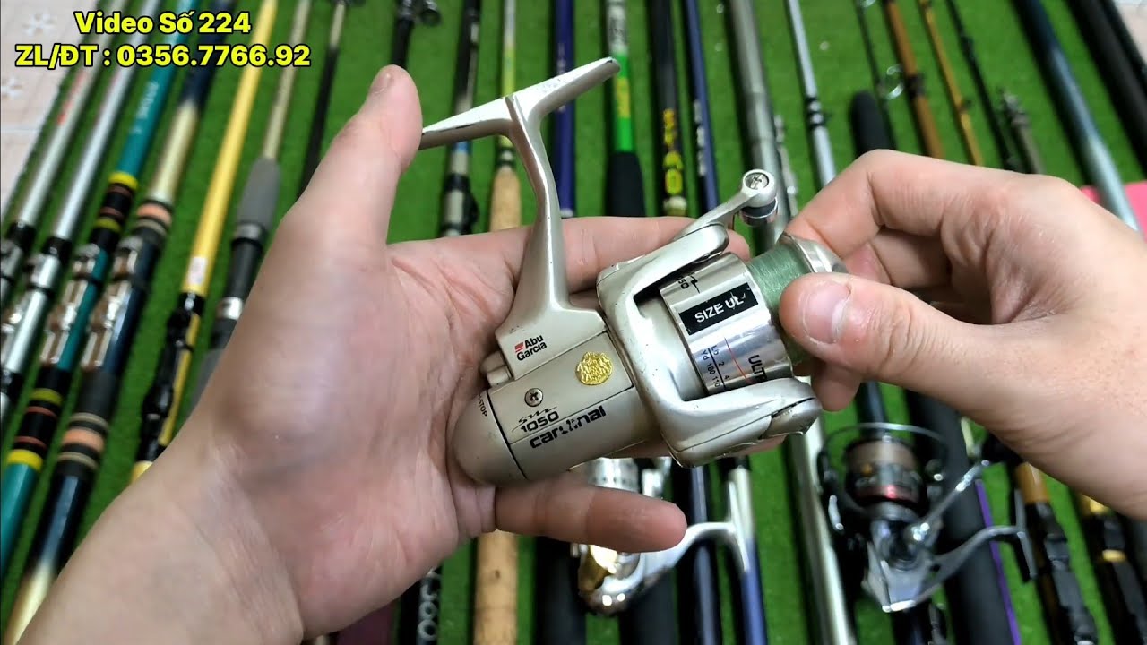 Video Số 224 : Máy Câu Abu Siêu Hiếm Có - Lô Cần Câu Bãi Nhật TL - Cần Zoom Shimano Daiwa Olympic 