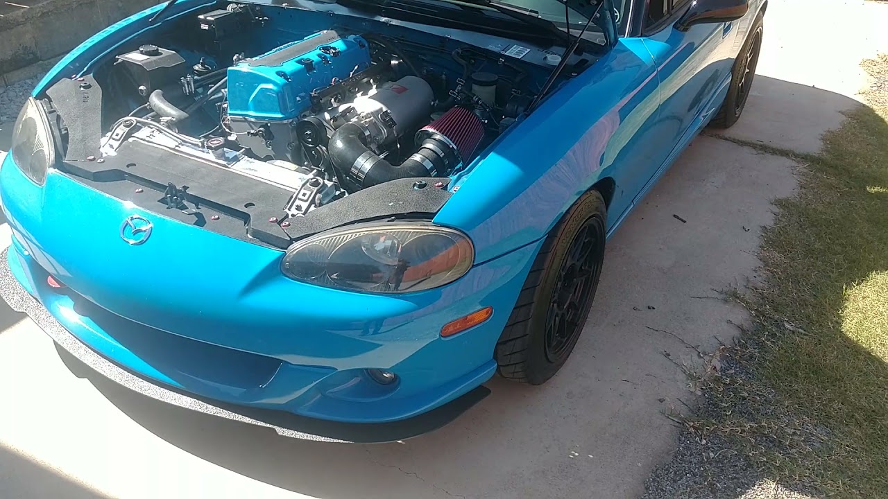 Completed walk around of my finished K24Z3 swapped Miata NB.