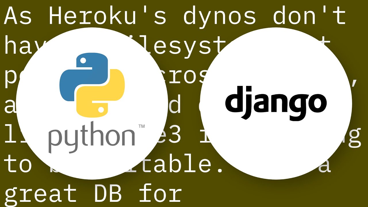 Django: Deploying an application on Heroku with sqlite3 as the database