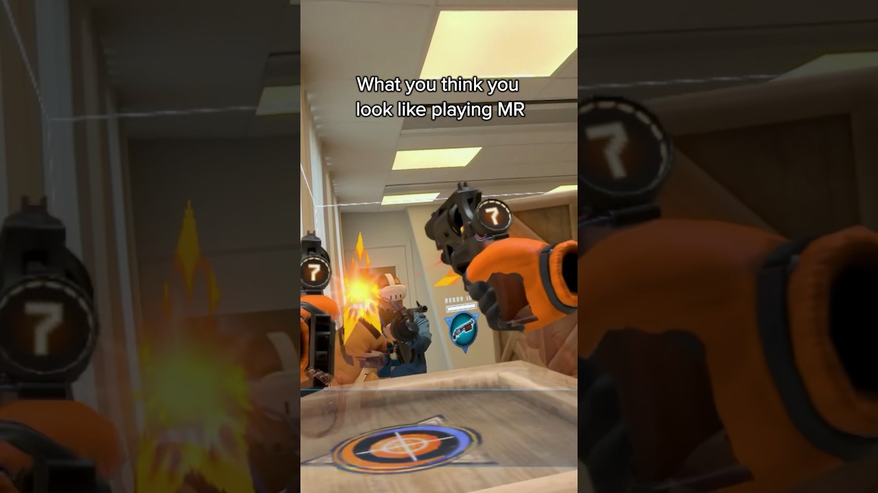 The mixed reality battlefield from two different POVs 