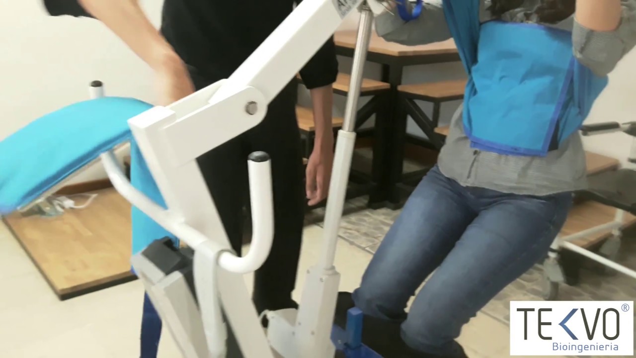 Grúa de traslado como Bipedestador