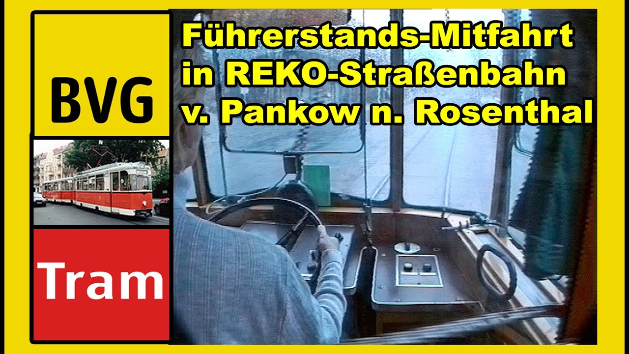 Mit der BVG REKO TRAM vom U-Bahnhof Pankow (Vinetastraße) nach Berlin Rosenthal im Dezember 1993