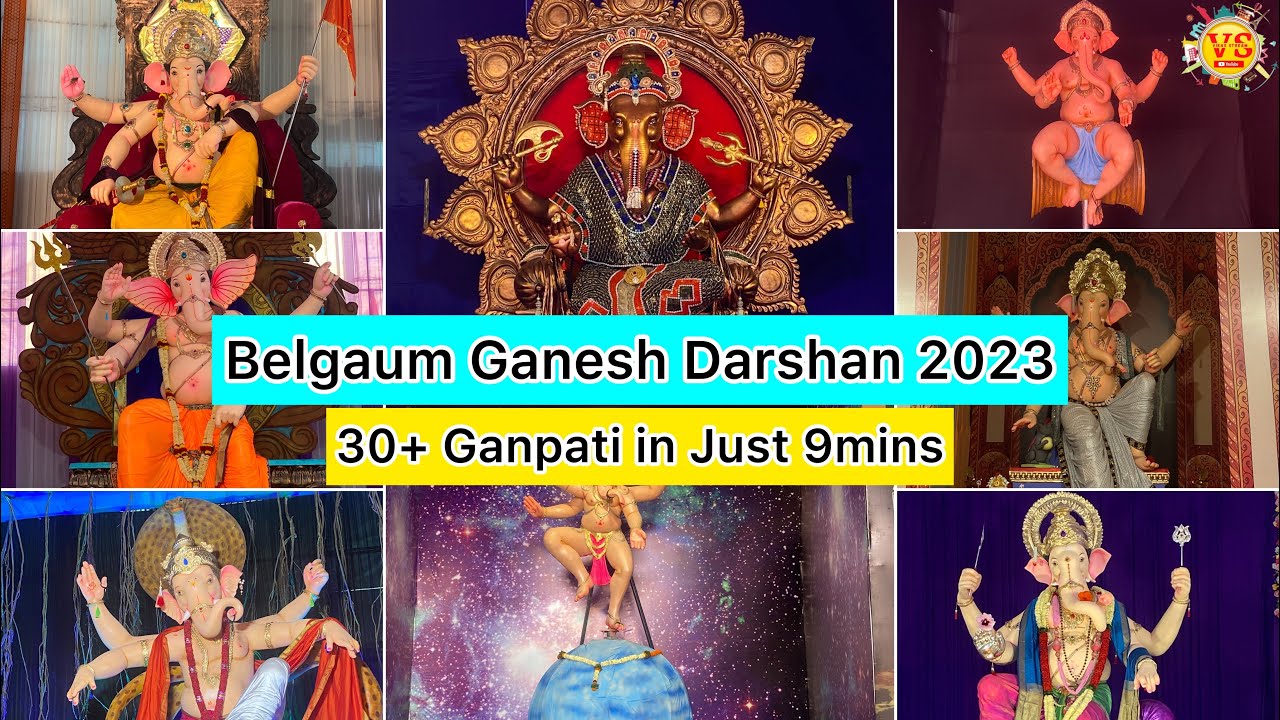 Belgaum Ganesh Darshan 2023 | Ganpati Agman Sohala | In just 9 mins |  बेळगांव गणेश दर्शन |