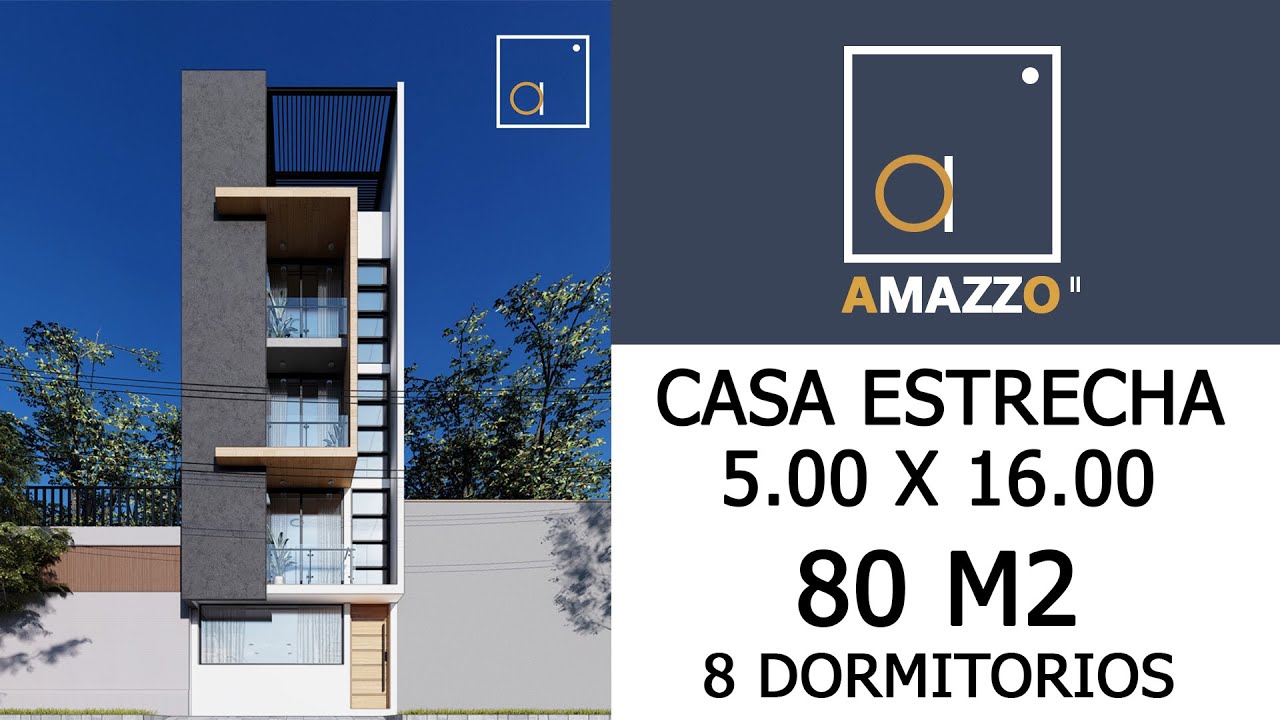 CASA 5 METROS DE ANCHO // 4 PISOS + TERRAZA // 8 DORMITORIOS
