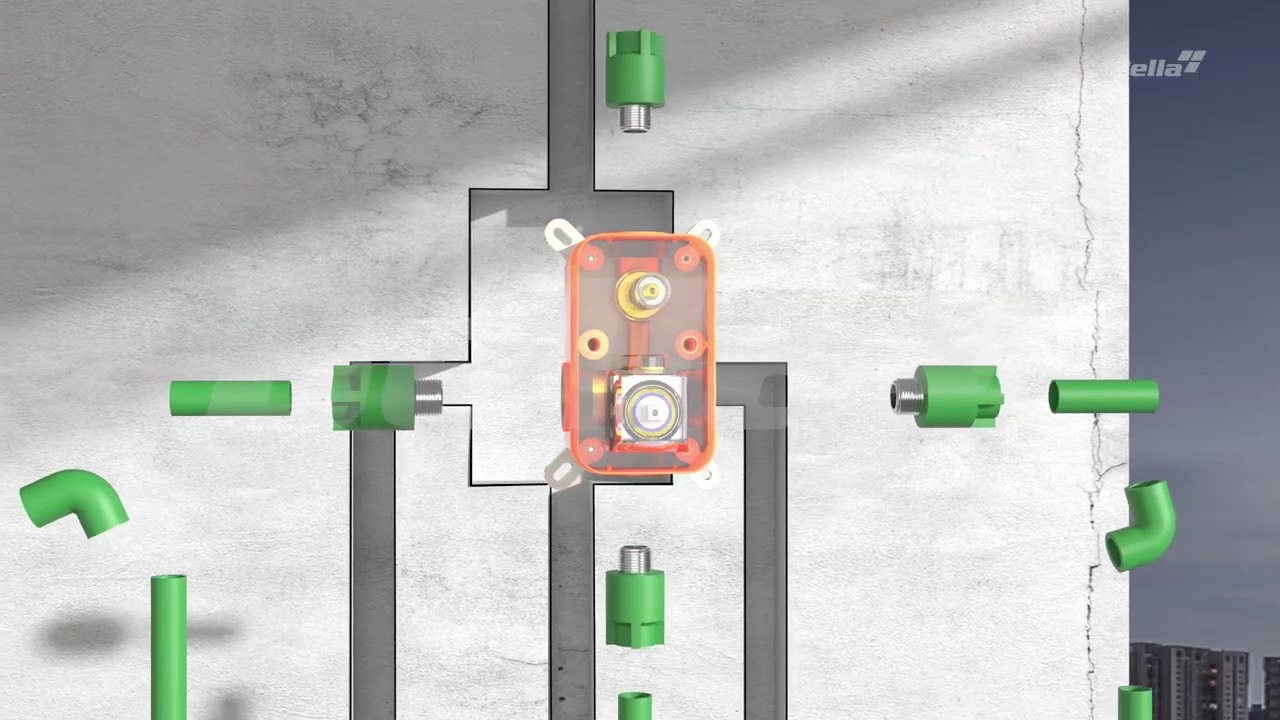 Concealed shower mixer